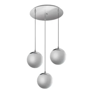 Colgante con globos opal satinados