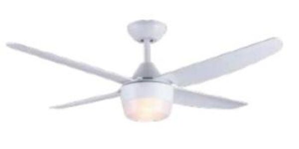 vent metal bco 4 palas con luz